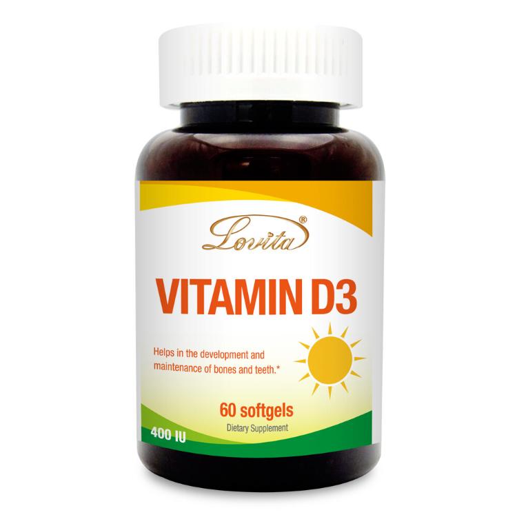 【Lovita 愛維他】非活性維他命D3膠囊400IU 維生素﹝小資屋﹞(0103137)