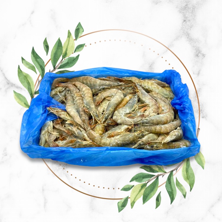 【好嬸水產】進口級白蝦Q傻白甜蝦/白蝦/規格60-70//大白蝦/蝦/蝦子/甜白蝦/海鮮/生鮮食品/