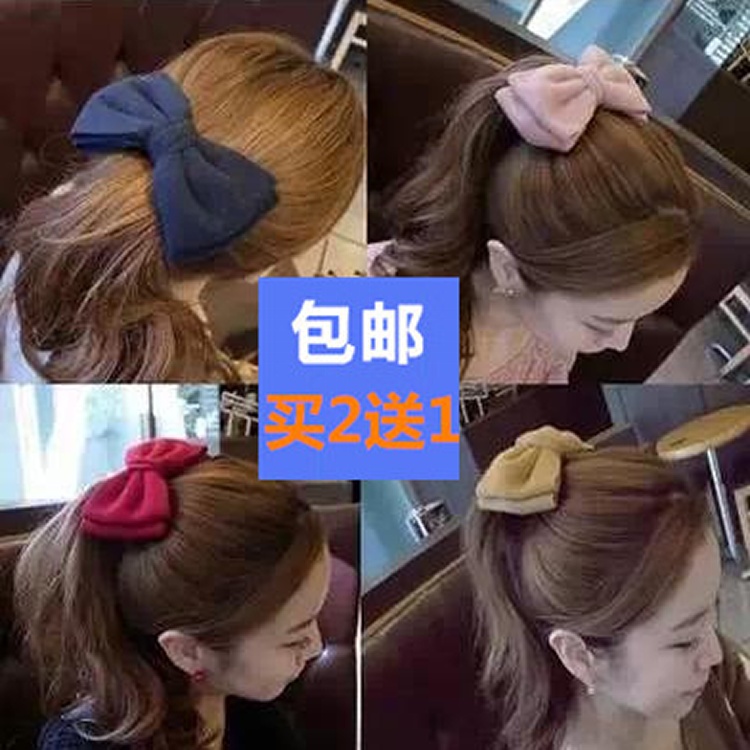 原創發卡包郵 發飾韓國頭飾品 毛呢超大蝴蝶結馬尾夾 小飾品批發-淘寶台灣，萬能的