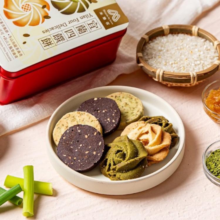 宜蘭四饌餅｜無麩質｜土鳳梨Ｘ烏龍茶Ｘ花生巧克力Ｘ三星蔥