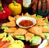 泰皇月亮蝦餅 『新鮮海蝦、鮮甜清脆』 【每份/兩片入，附贈泰式酸甜醬汁】