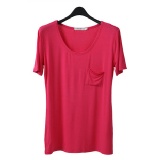 ((預購)) 成人 歐美風 口袋T 純色大版T