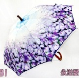 彩繪花博自動長傘【柷台灣花博成功】 GB1紫色鬱金香 (傘面採用高科技滿版熱轉印技術) 特價：$247