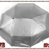 ☆巧克力情人三折色膠全自動開收傘☆《特殊專利蝙蝠造型骨架》 EF2 紳士灰《完全遮陽不透光＊百分百抗UV＊隔熱降溫＊傘面大小117x99公分＊加贈測紫外線吊飾》