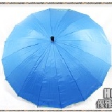☆全新第七代無敵手動長傘☆《全台首創16支傘骨全部採用頂級實心不鏽鋼鉚釘＊傘面不沾水處理＊反光護條》 HC4 優雅水藍 《正宗無敵傘才經得起讓聯結車＊水泥車＊挖土機＊雙巴士壓過輾過》 特價：$196