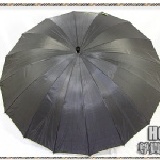 ☆全新第七代無敵手動長傘☆《全台首創16支傘骨全部採用頂級實心不鏽鋼鉚釘＊傘面不沾水處理＊反光護條》 HC5 尊貴鐵灰 《正宗無敵傘才經得起讓聯結車＊水泥車＊挖土機＊雙巴士壓過輾過》