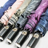 雨傘達人★台灣製造品質第一/奧迪LV傘專用皮革握把/防曬100%防風傘骨★50吋全新基督山專利色膠雙