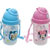 迪士尼米奇 米妮 安全無毒按鍵式透明水壺500ML/共2色 RB-M8057