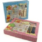 迪士尼可愛維尼Pooh文具大禮盒14件入/共2色 FG-W227P2