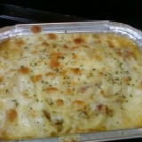 南瓜培根焗烤麵 新鮮南瓜熬醬+煙燻培根+香濃焗烤