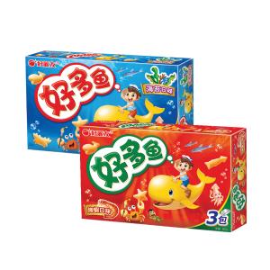 免運!【ORION好麗友】好多魚餅乾(任選) 90g/盒 (36盒，每盒43.2元)