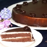 經典巧克力蛋糕 8吋14切已圍邊包裝好拿不沾手!
