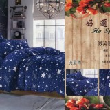 法萊絨床包被套組-標準單人床包3.5*6.2(105cm*186cm*30cm)