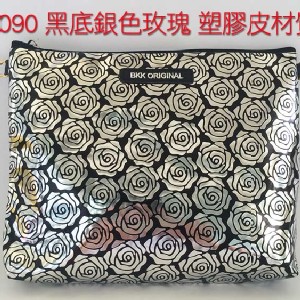 BKK Original (A090 黑底銀色玫瑰 塑膠皮材質)