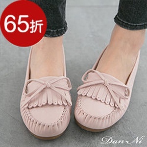 莫卡新 真牛皮流海軟Q豆豆鞋 台灣手工鞋 丹妮鞋屋