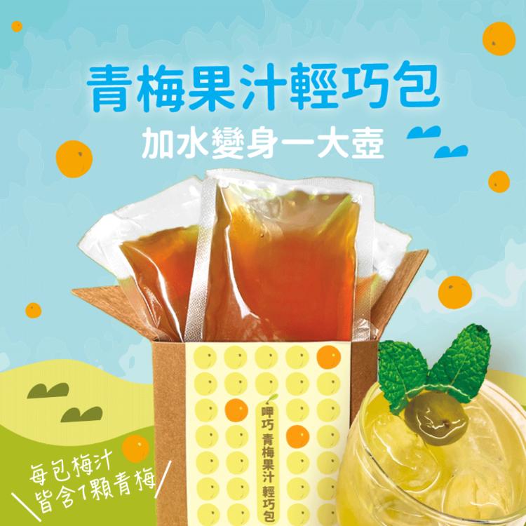 免運!【十翼饌】 呷巧青梅果汁輕巧包90gX10包(盒) 90g