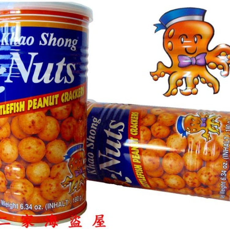 泰國 卡頌-魷魚味花生罐