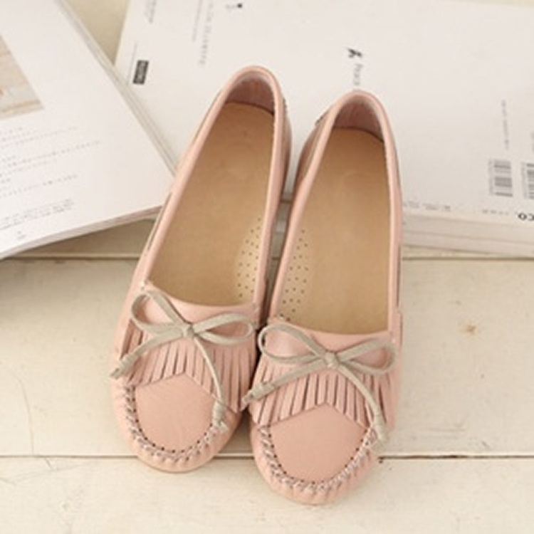 莫卡新 真牛皮流海軟Q豆豆鞋 台灣手工鞋 丹妮鞋屋