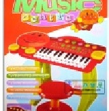 可愛麵包超人聲光電子琴~附椅子 有附電池喔!!缺貨中!