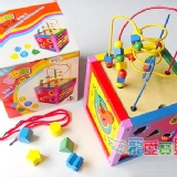 益智玩具 木製玩具 大號繞珠/串珠智力盒/5合1多功能