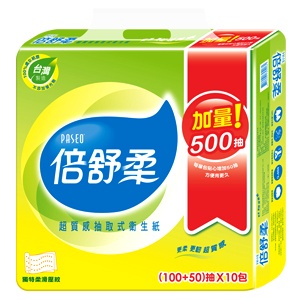 倍舒柔超質感抽取式衛生紙-150抽x10包 特價：$90