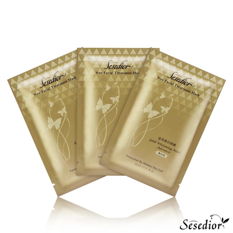 【Sesedior】熱銷經典金箔系列面膜(煥采/玫瑰/燕窩)-裸片