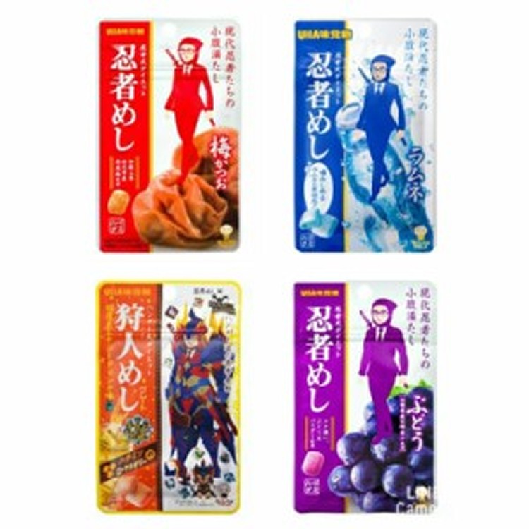 UHA 味覺糖 忍者軟糖 梅子/蘇打/葡萄/能量飲料