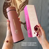 星巴克草莓熊聯名保溫杯智能保溫杯數顯溫度水杯304不鏽鋼真空水杯