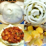 【大麥手工包子饅頭】招牌鮮肉包.招牌蔥花捲.椒麻辣肉包.黑糖乳酪包~4種口味組合(每樣各5顆 )嚐鮮