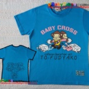 BabyCross猴子系列-猴子豆腐人-小孩款藍色