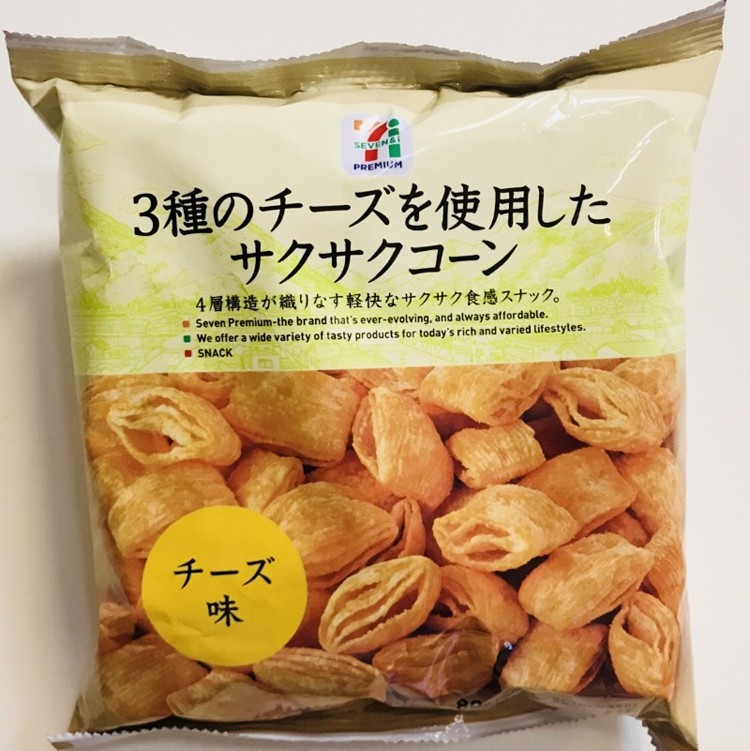 日本7-11 三種類起司多層玉米脆餅
