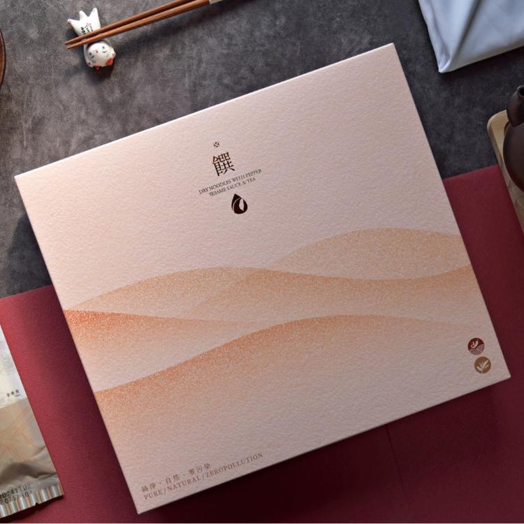 饌禮盒-麵常伴 椒麻風味拌麵 6入+日月潭之舞紅茶茶包8入