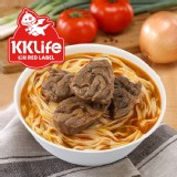 【KKLife-紅龍】紅燒腱心牛肉麵 (牛肉湯600g*2包; 麵220g*2包)