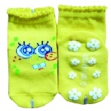 海綿寶寶❤學步止滑襪❤ 黃(6-12M)。 特價：$63