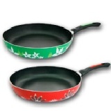 御膳坊彩繪系列 30公分平底鍋 夏綠葉/秋楓紅 台灣製造 第十屆國家品質保証金像獎