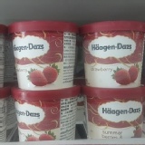Häagen-Dazs 冰淇淋 草莓口味 迷你杯