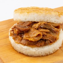 【KK Life-紅龍】鮮香洋菇豚燒米漢堡