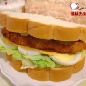 鱈魚排起司蛋-哈斯三明治
