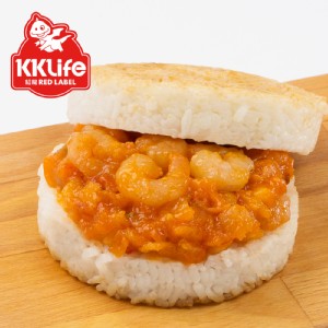 【KK Life-紅龍】干燒蝦仁米漢堡3顆