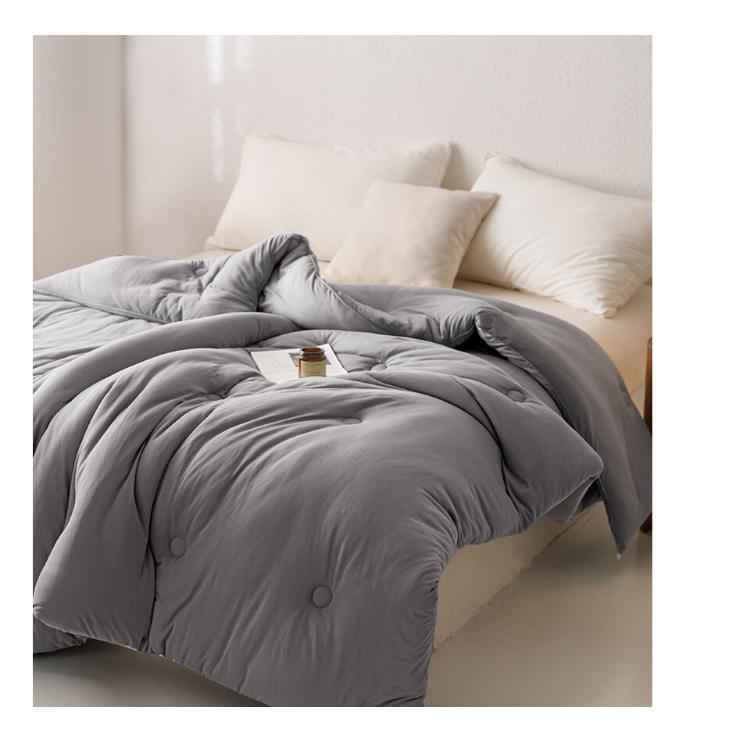 【沐眠居家】撞色雙面針織 可水洗雙色鋪棉冬被 (180X210cm)