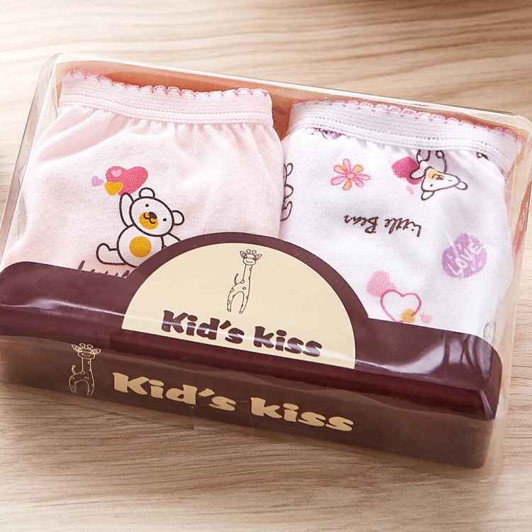 ATUM Kid's Kiss女童四角褲2件組