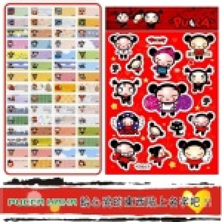//隨心創意生活館// - 姓名貼紙 - [ 中國娃娃 PUCCA ] Vooz正版授權