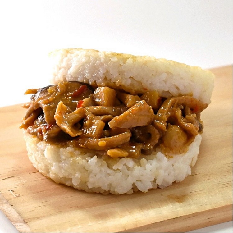 麻油杏鮑菇米漢堡 (180g/顆; 3顆/袋)
