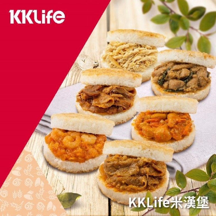 【KKLife】美味米漢堡(任選)