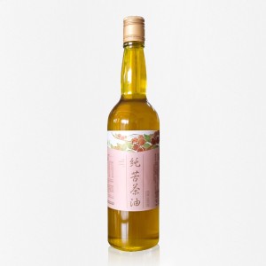 冷壓純苦茶油 600ml 玻璃瓶裝