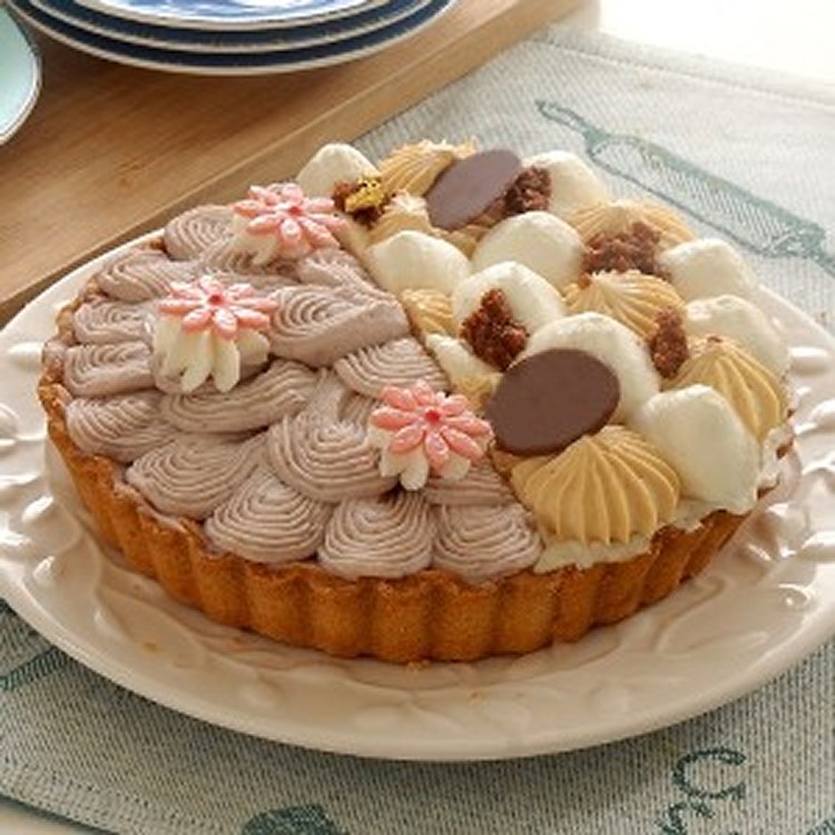 【亞尼克夢想村】6吋雙享派(芋花園+焦糖玫瑰鹽) | [大合購] 亞尼克 ❖ 紅