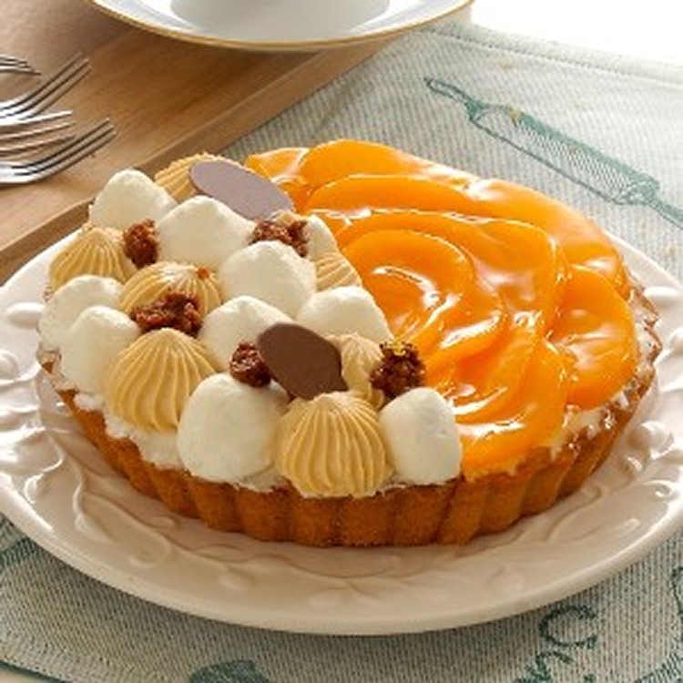 【亞尼克夢想村】6吋雙享派(水蜜桃+焦糖玫瑰鹽) | [大合購] 亞尼克 ❖ 紅