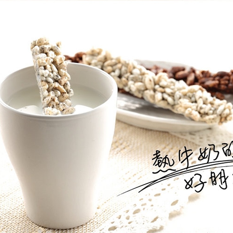 白米香棒 10入/盒(白巧克力+黑芝麻)