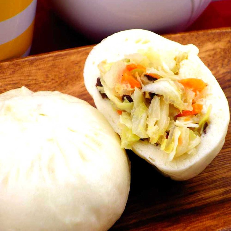 高麗菜包-全素(黑色勾勾)