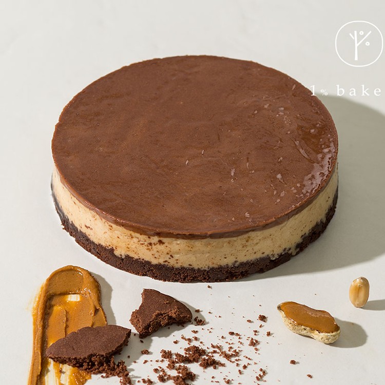 【特濃雙層】半世紀花生與跳舞巧克力重乳酪-6吋